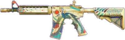 M4A4 Eye of Horus CS2 skin reference image